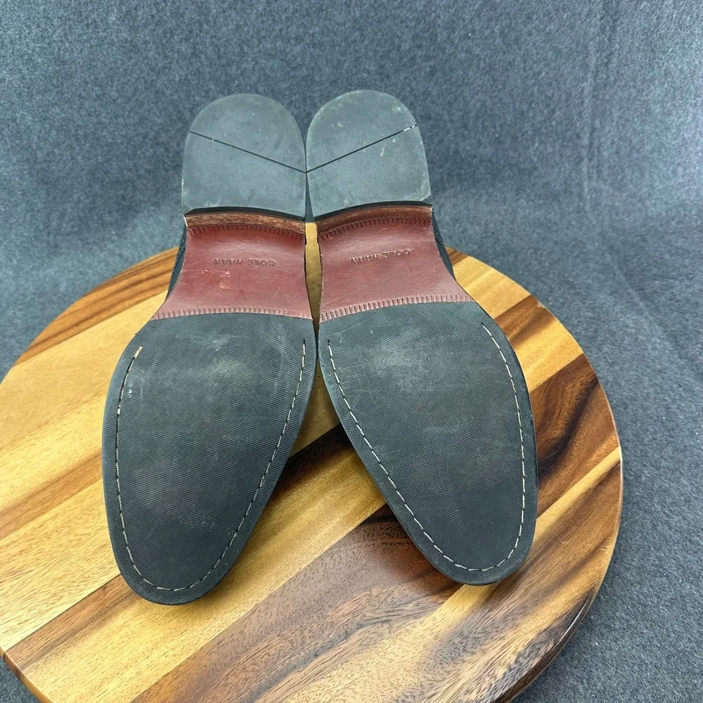 Cole Haan Liam Chukka II Wingtip Black Leather Ankle Boots C11052 Mens 11.5 Shoe
